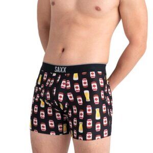 NWT Saxx Men's Volt Breathable Mesh Pouch Boxer Brief in Canadian Lager MEDIUM
